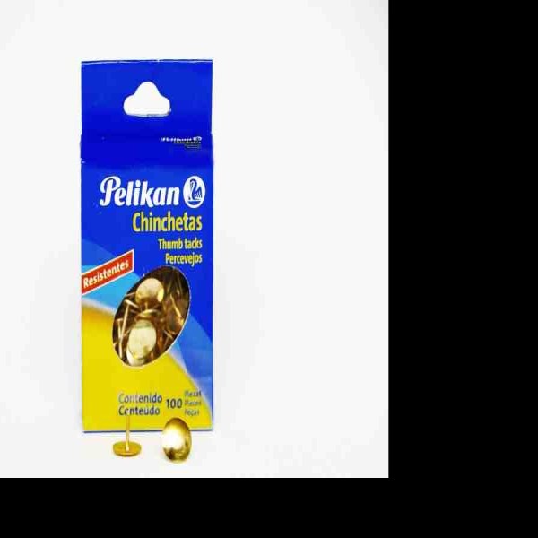 CHINCHETAS CJA.C100 PZ. DORADO PELIKAN C.50